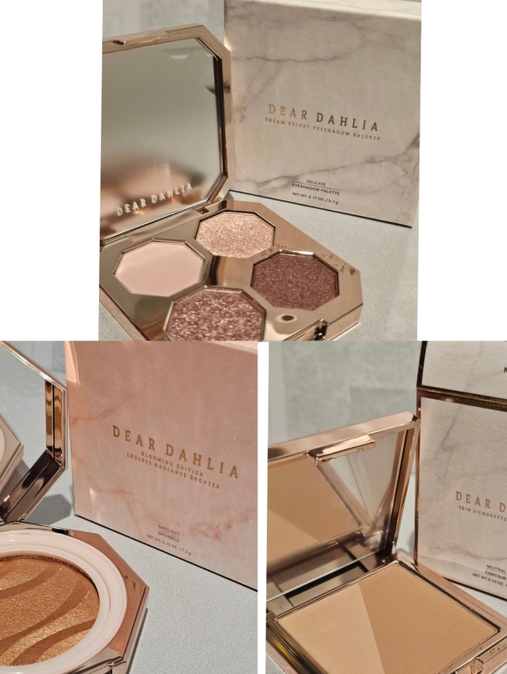 Deal Dahlia 3pcs bundle  - Korean Eye Shadow Palette, Contour and Bronzer